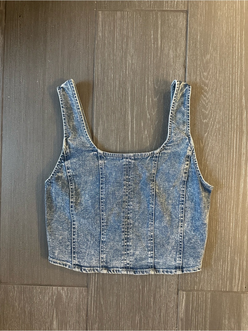 Denim Corset Vest Top
